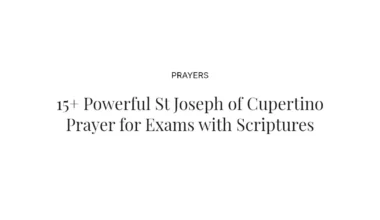 15+ Powerful St Joseph of Cupertino Prayer for Exams with Scriptures