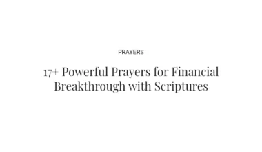 17+ Powerful Prayers for Financial Breakthrough with Scriptures